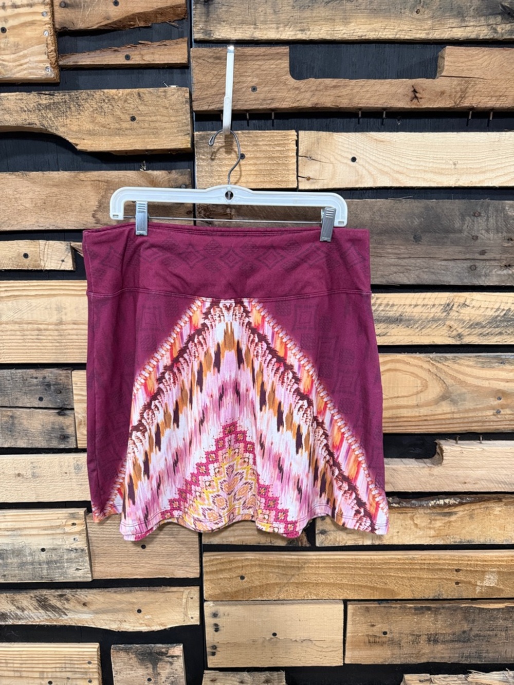Prana Ikat‎ Southwestern Print Athletic Skirt Size Large Bohemian